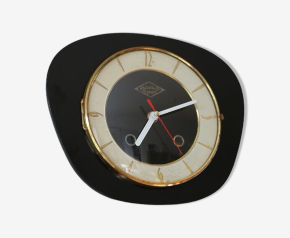 Horloge rectangulaire Lutétia formica noir