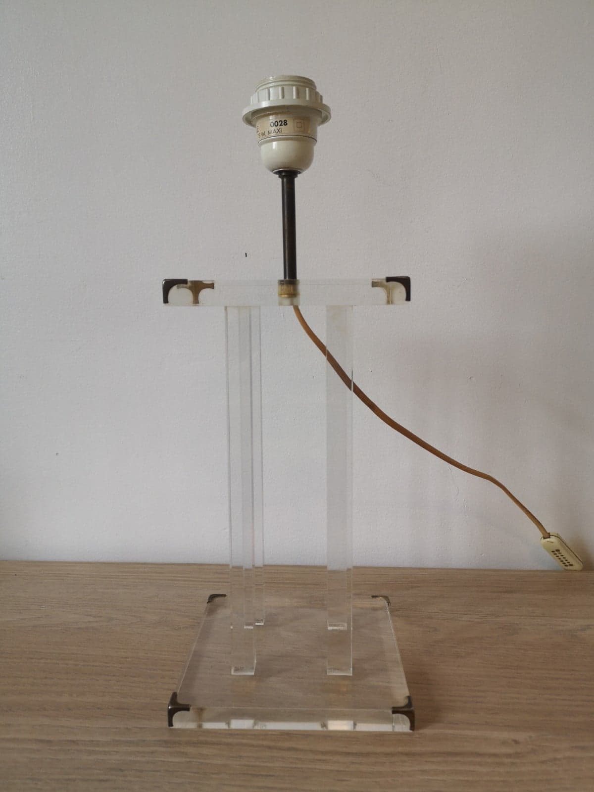 Plexiglas lamp by David Lange- circa 1970s