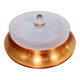 Art Deco ceiling light in copper and frosted glass, 1930