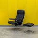 Ekornes Stressless Chair with Ottoman - Chrome Frame (1970s)