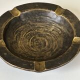Vintage bronze ashtray design from the 60s