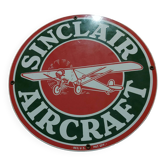 Sinclair aircraft enamel plate