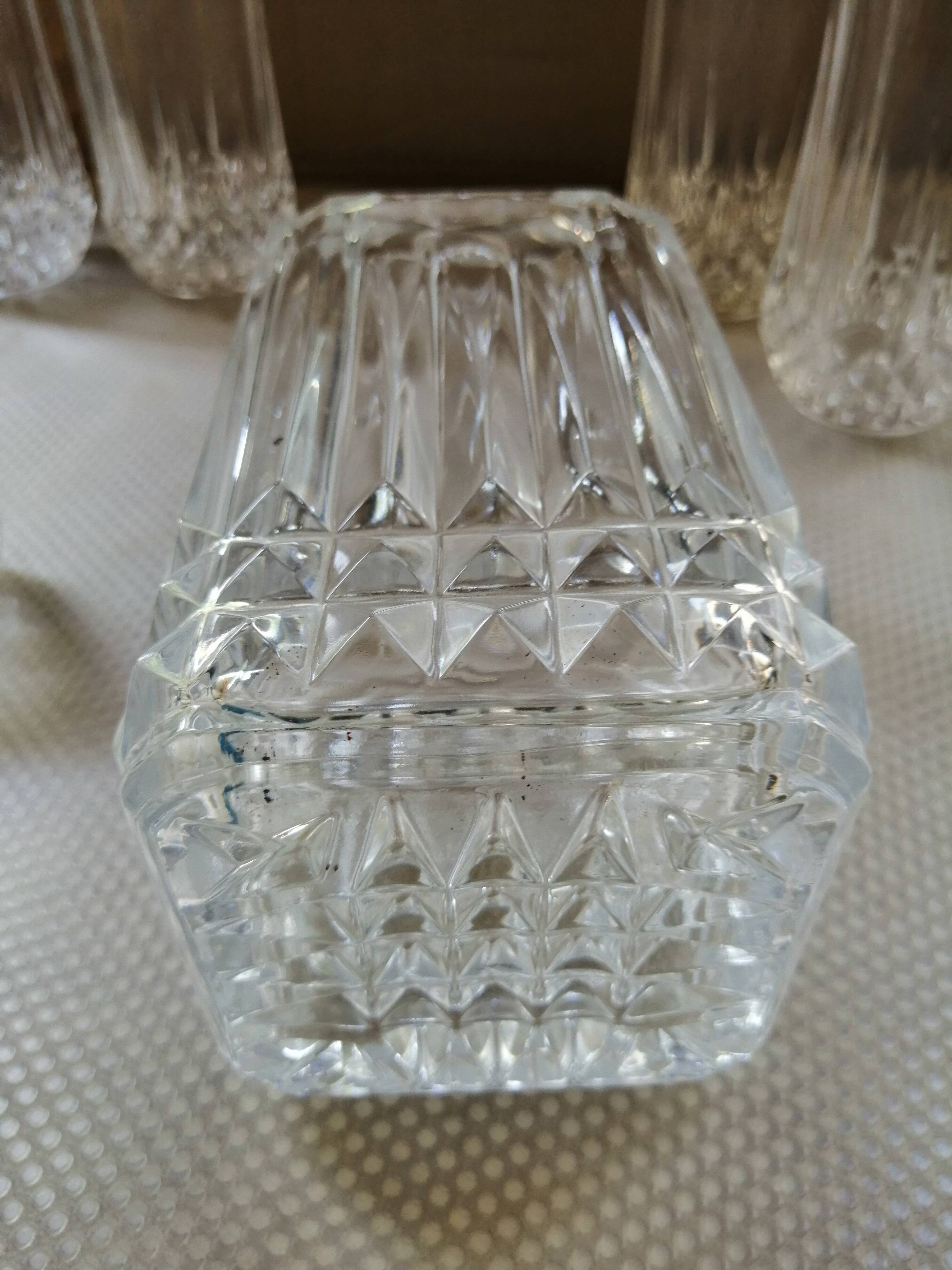 Vintage Arques crystal whisky service