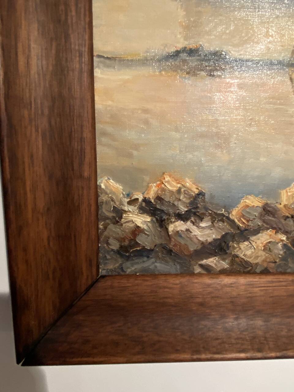 Old painting, Marine signed André Cartayrade (1921-2016)