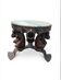 Table basse en fer forgé et marbre ,Jean Maurice Rothschild  Vers 1950