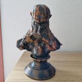 Bronze woman bust Emmanuel Villanis