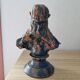 Buste femme bronze Emmanuel Villanis