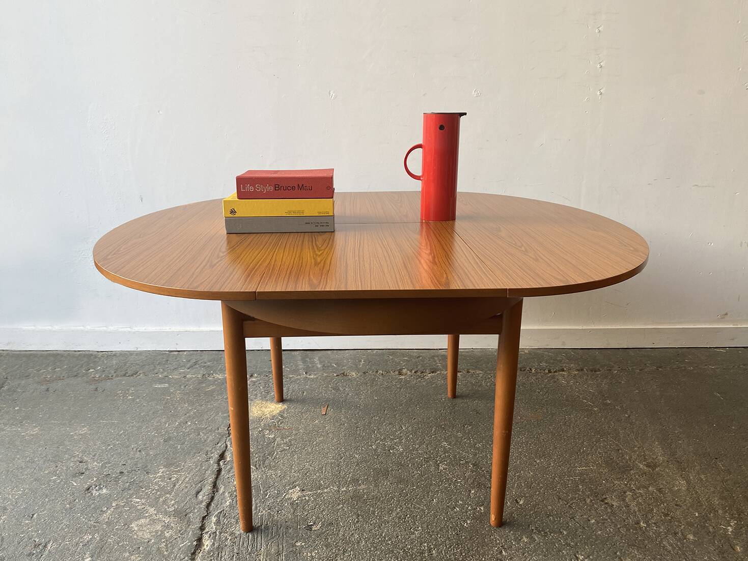 Table à manger extensible moderne du milieu du siècle des années 1960 par Schrieber
