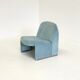 Anonima Castelli Alky armchair in baby blue velvet