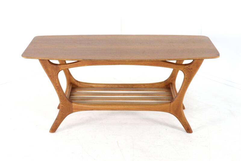 Coffee table 'Huizen' - dutch mid centiry modern design - organic shapes