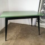 Table Tolix, vintage métal et formica