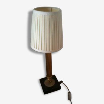 Petite lampe de style, socle marbre