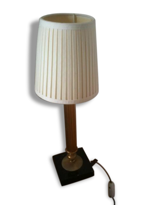 Petite lampe de style, socle marbre