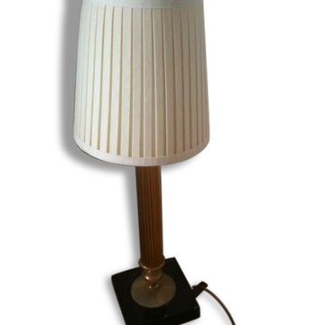 Petite lampe de style, socle marbre