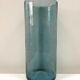 Vase in blown glass bubbled blue gray from the 60s
