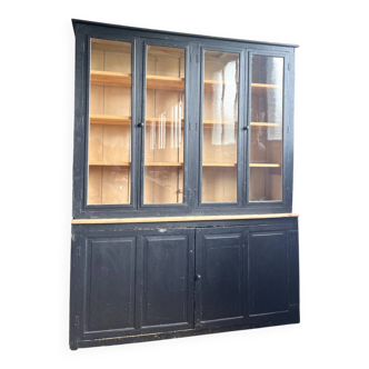 Old library with black patina