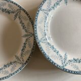 Set of 5 plates of earthenware Creil and Montereau early 20th