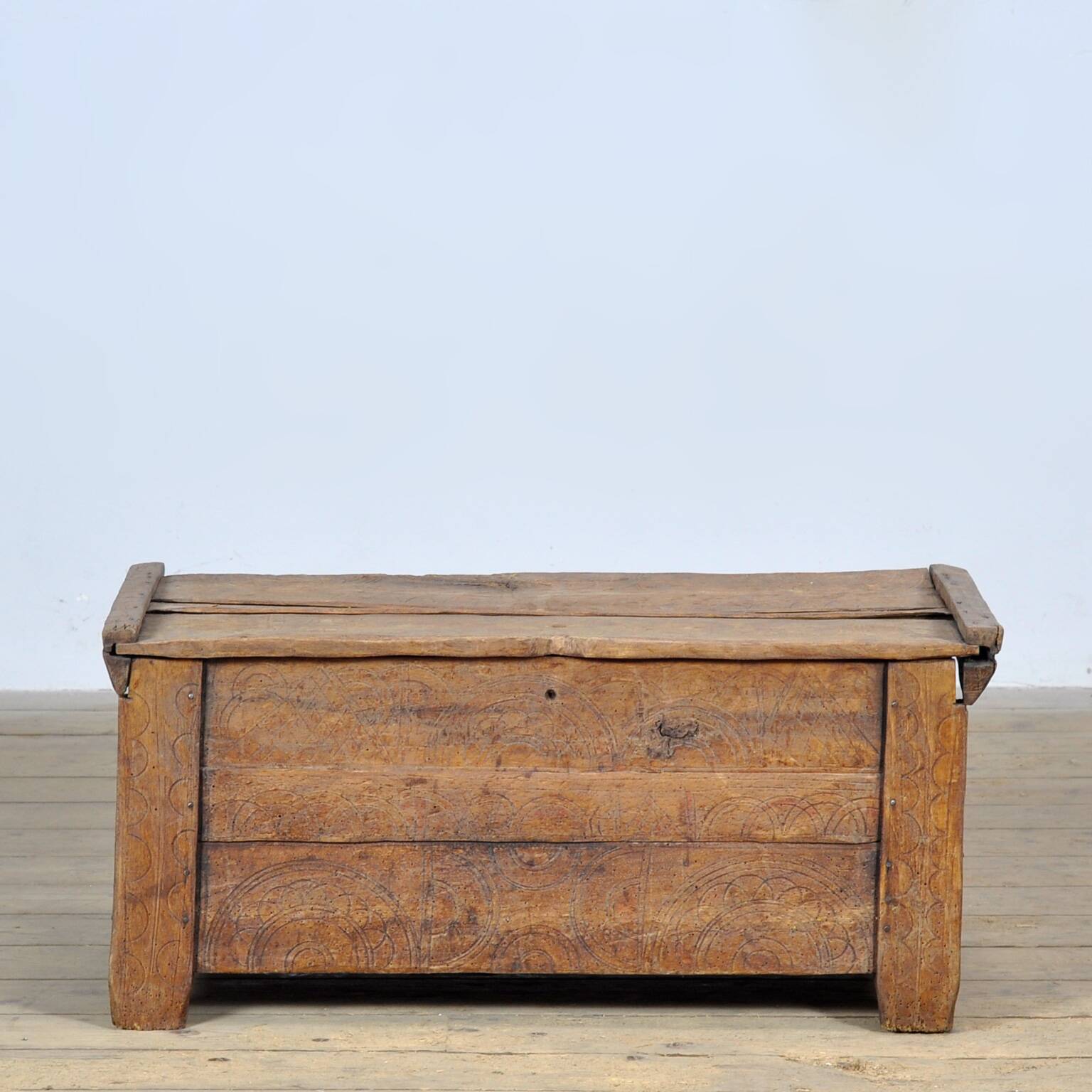 Antique shepherd's chest, 1850s