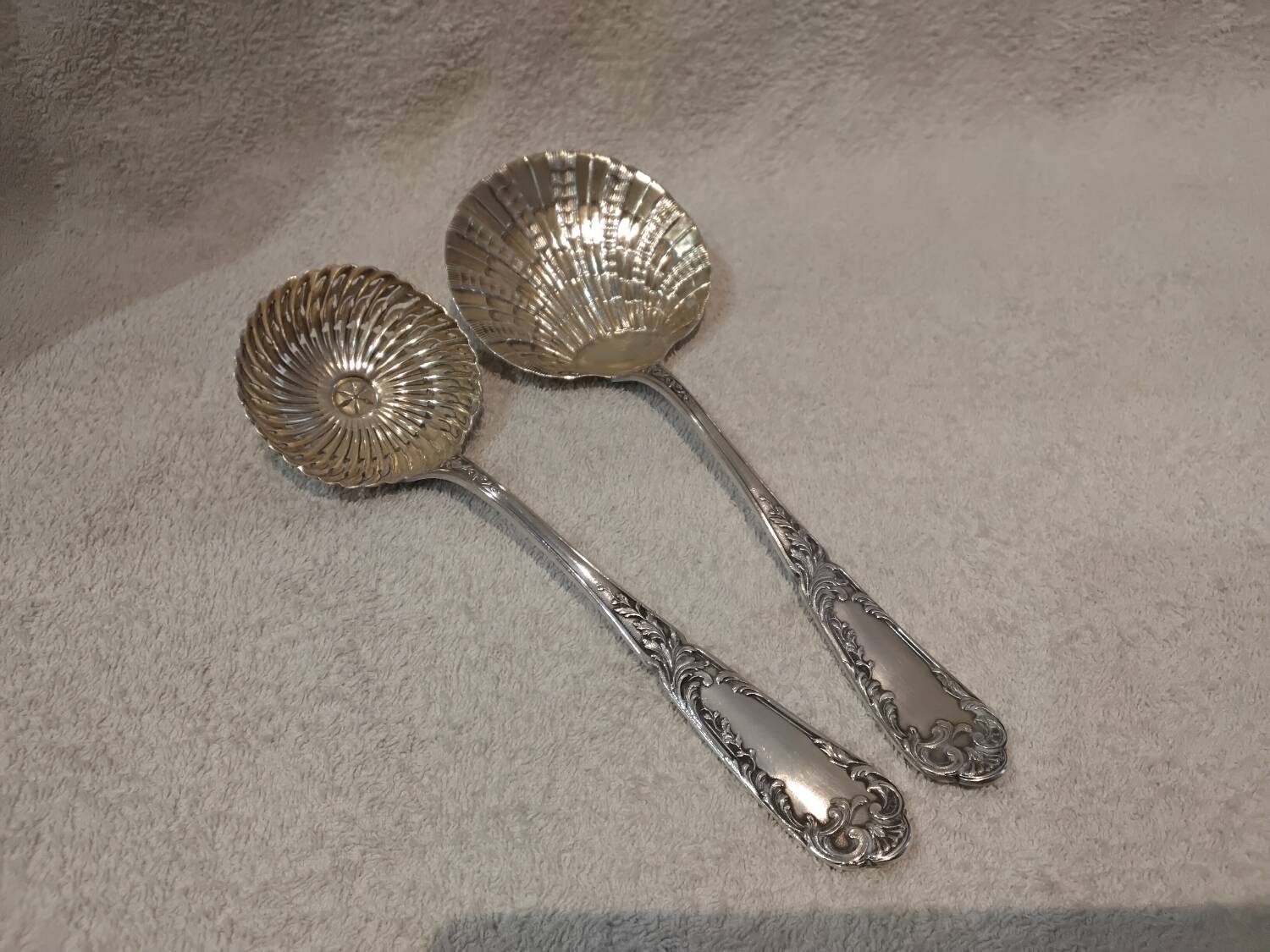 Service à fraises 2p argent 950 Minerve style rococo orfevre SAM | Selency