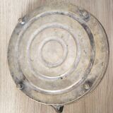 Round tray with oriental brass handle - Ø26x17cm