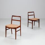Arne Vodder model 430 dining chairs rosewood Sibast Mobler Denmark 1960