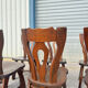 Dining table and 6 chairs by Guillerme and Chambron