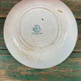 Hollow dish rooster Creil Montereau