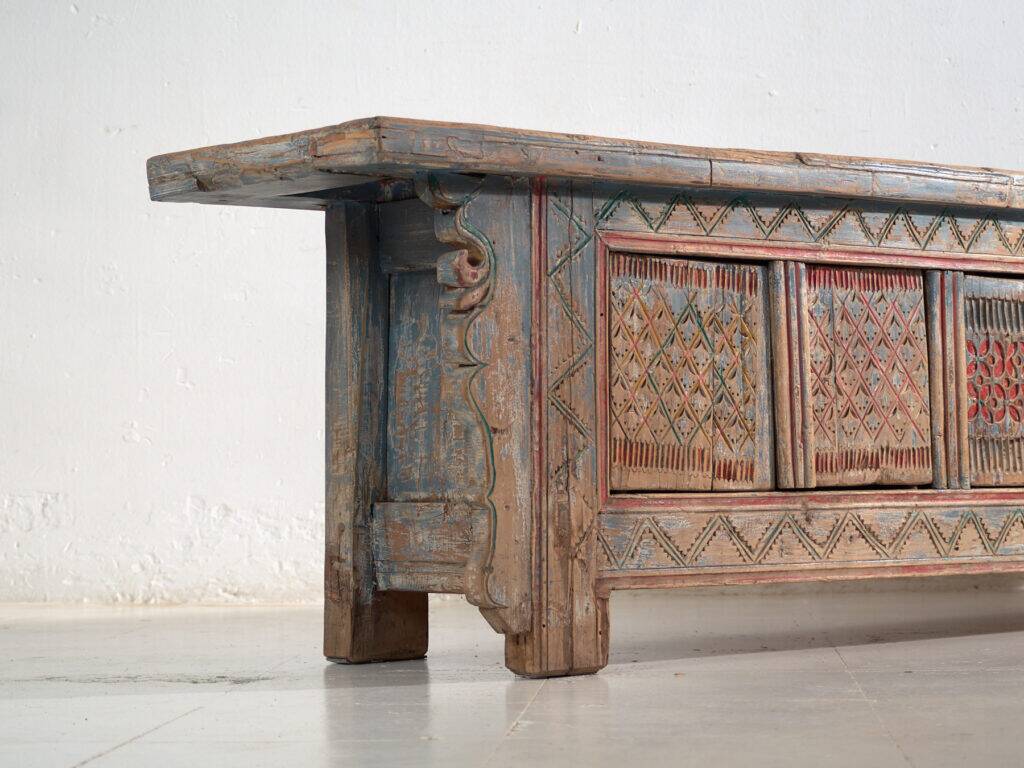 Old carved and polychrome enfilade in fir wood – China, circa 1930