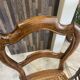Pair of N2 antique caned and wooden chairs from the 1900s.