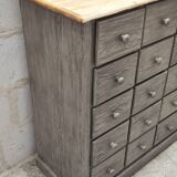 Old trade furniture with thirty drawers