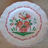 Set of 3 plates with Saint Clément rooster decoration