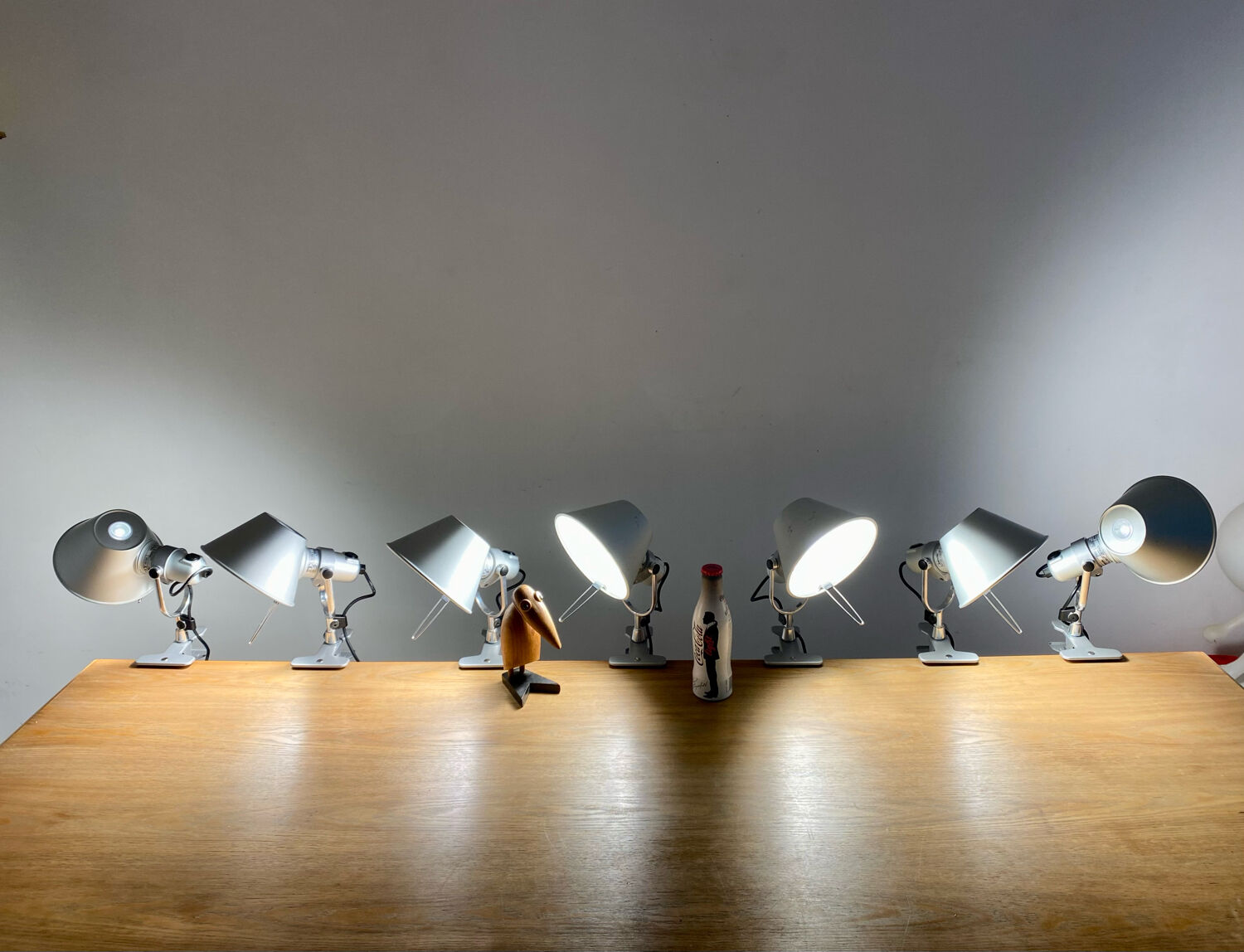 Lamp with clip Tolomeo Artemide Pinza led design Michele by Lucchi & Giancarlo Fassina