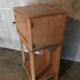 Table de chevet bois clair vintage