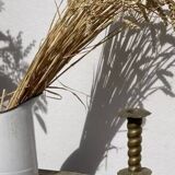 Berber candle holder in gilded brass