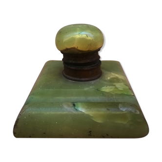 Ancient inkwell in natural stone