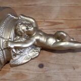 Pair of golden plaster wall selettes