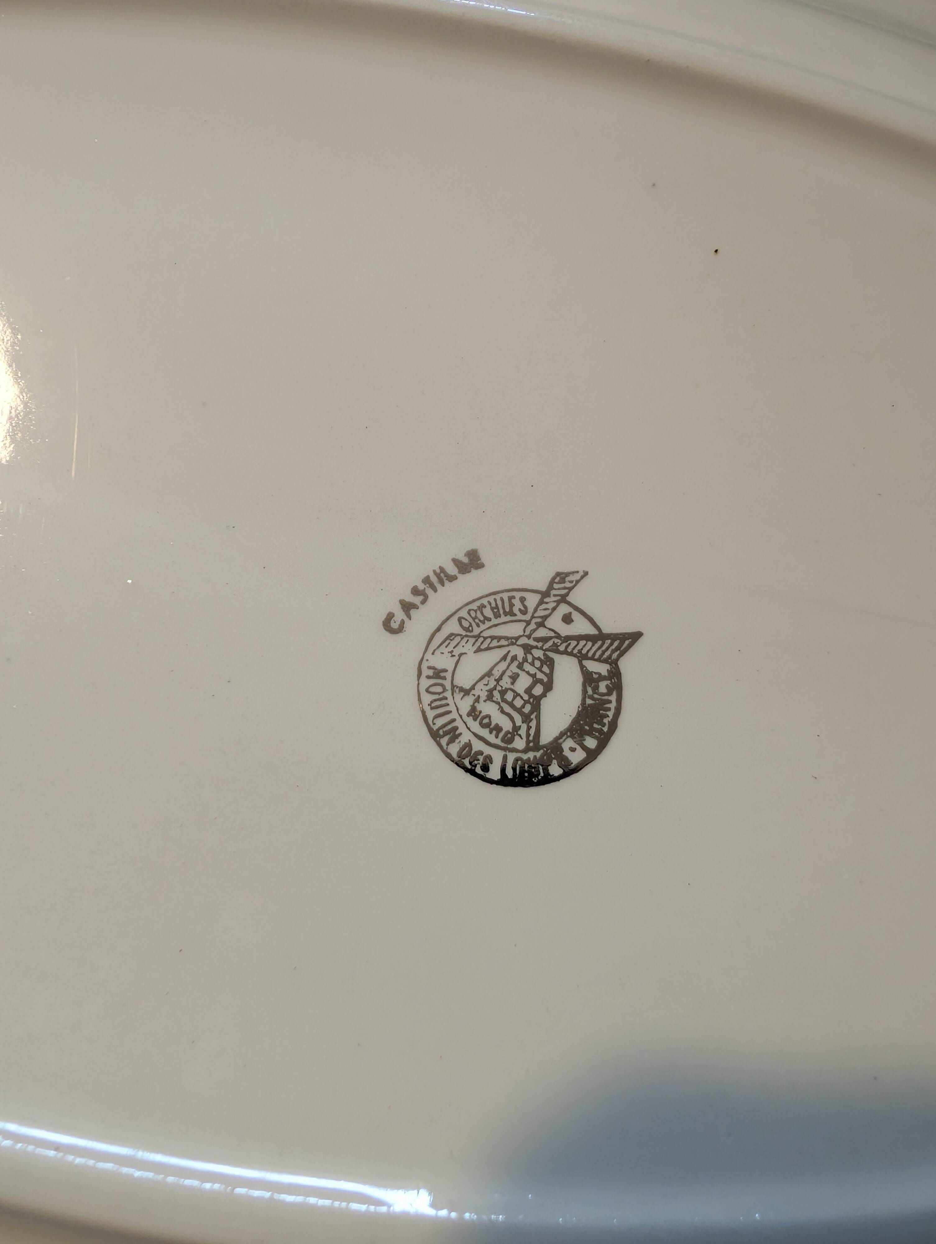 oval serving dish Orchies