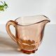 Vintage amber-pink glass pitcher 1 liter