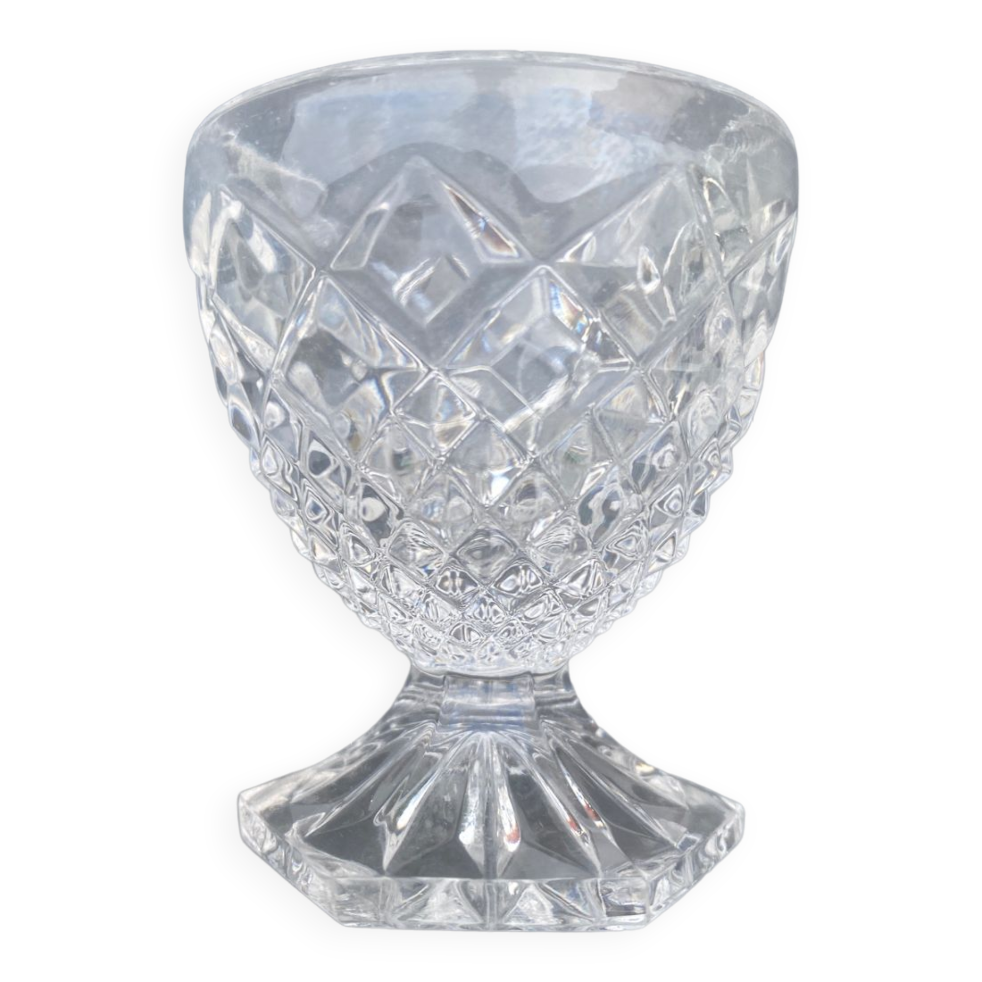 Vintage crystal coquetier