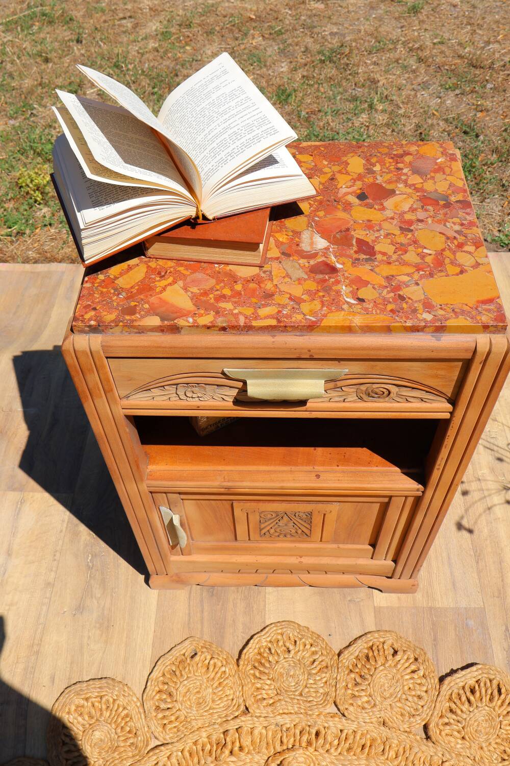 Art Deco bedside table/nightstand