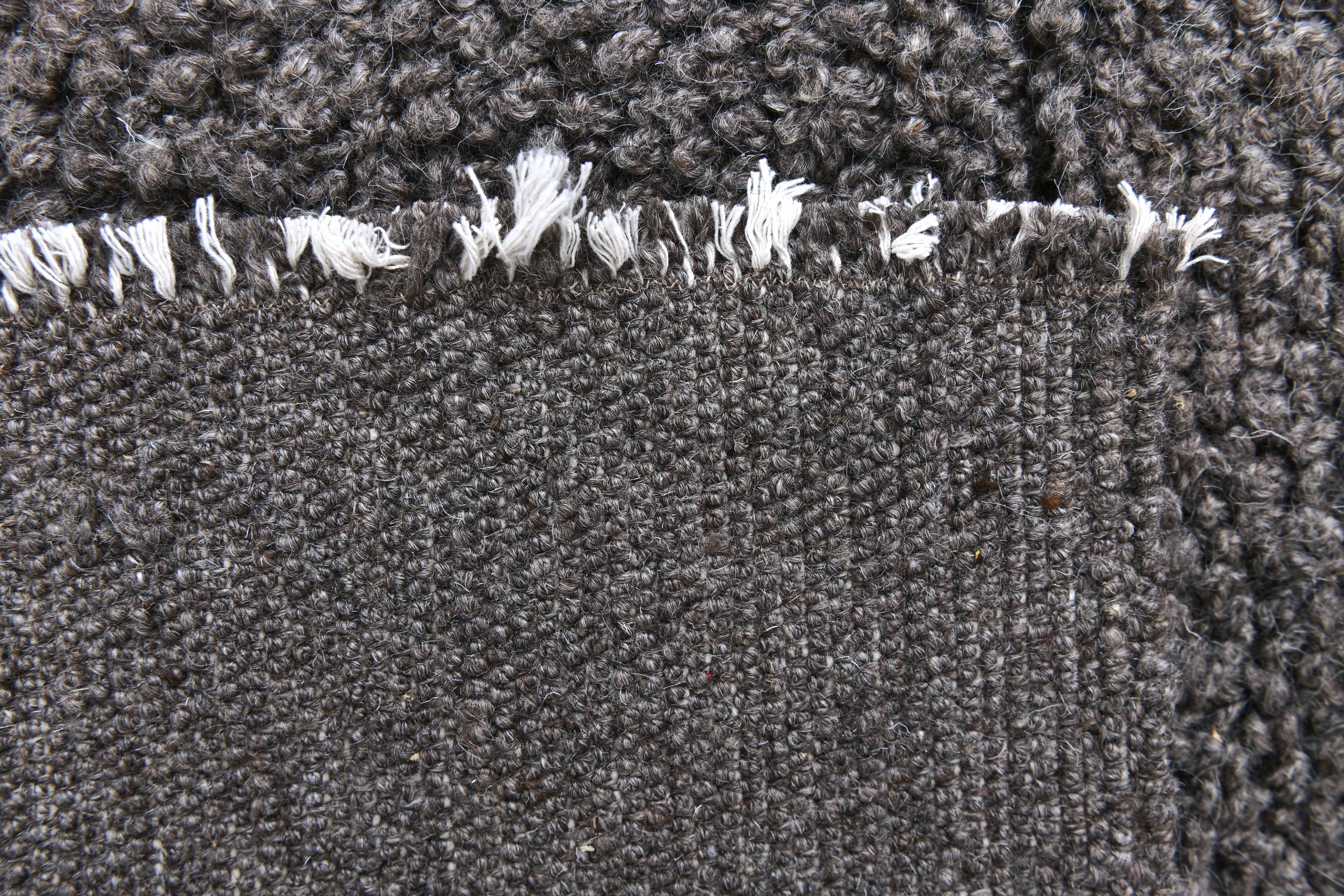 2x8 Brown Moroccan Runner Rug 68x254Cm SK 240964