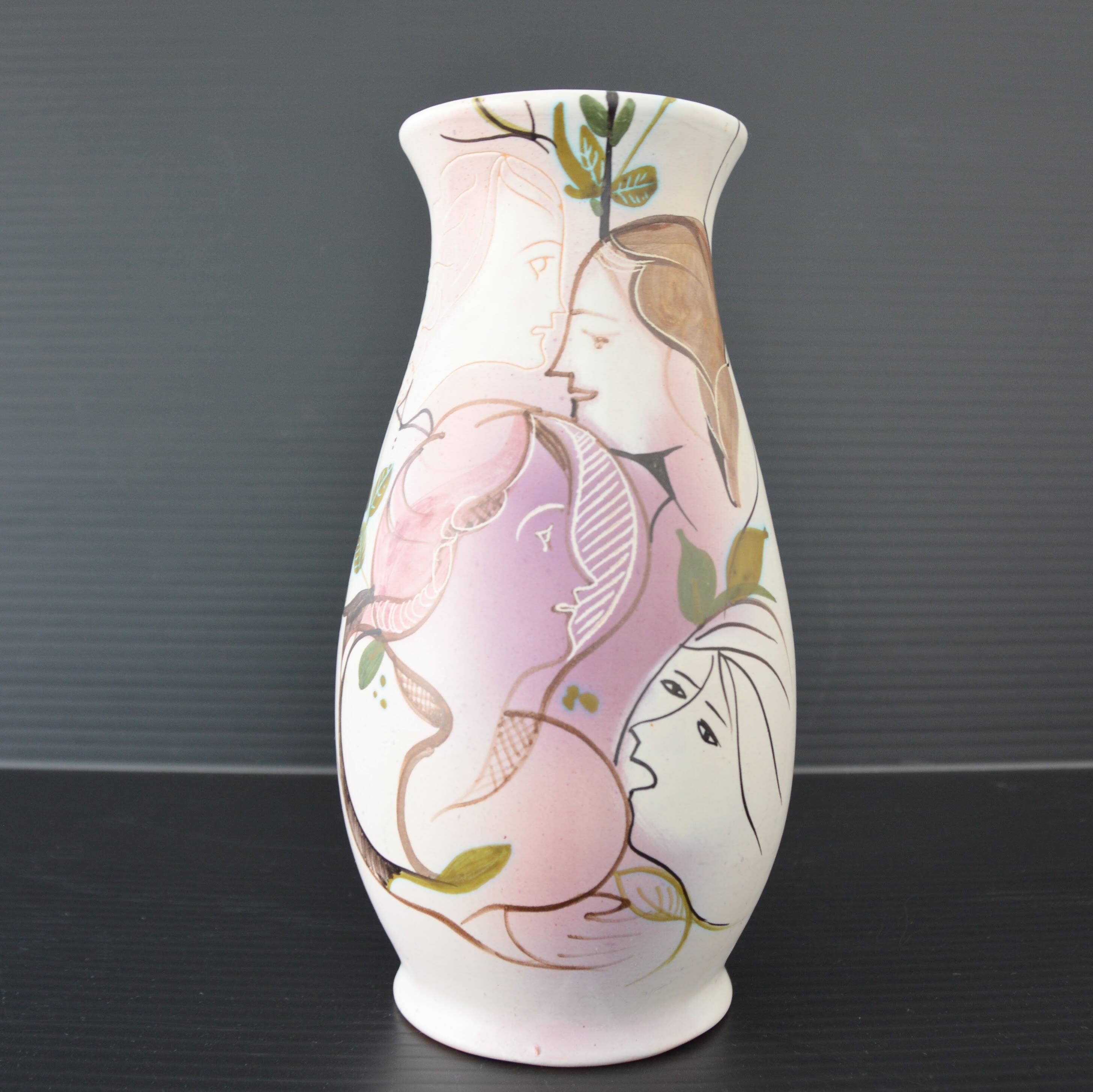 Ceramic vase by Cianciolo Noma, signed 1960