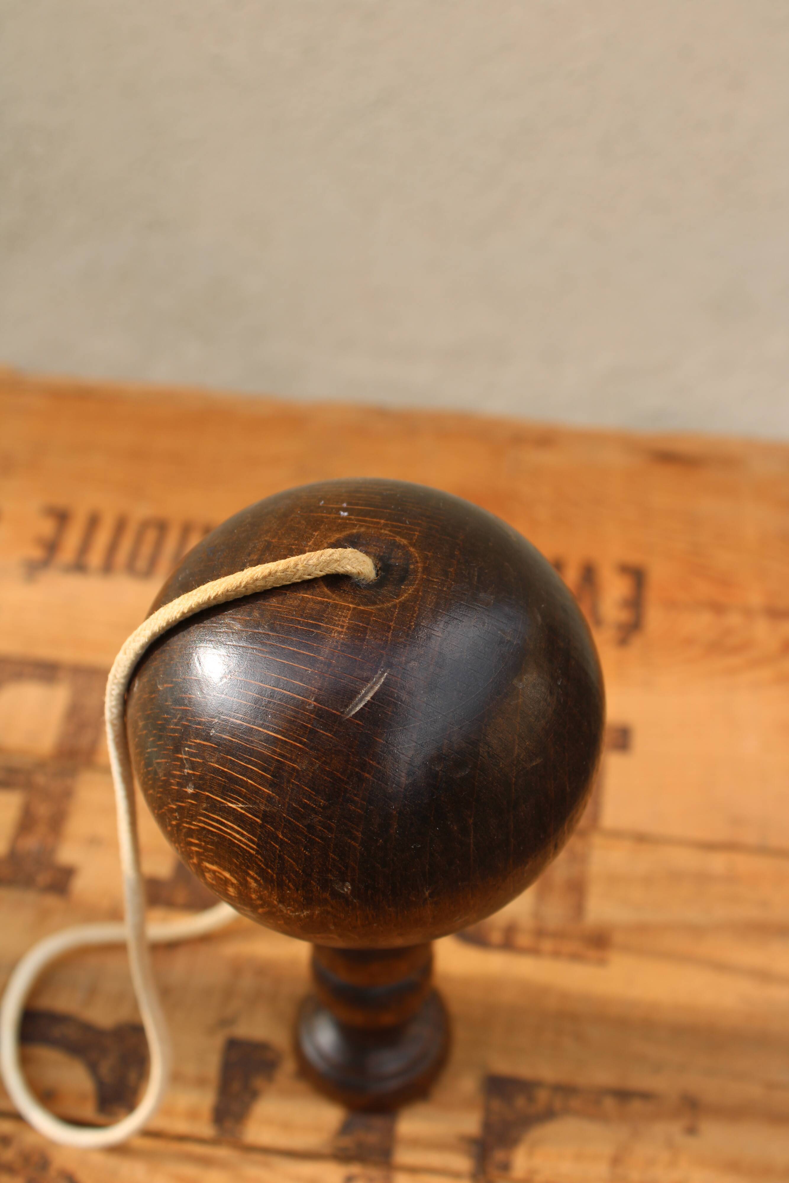 Wooden bilboquet