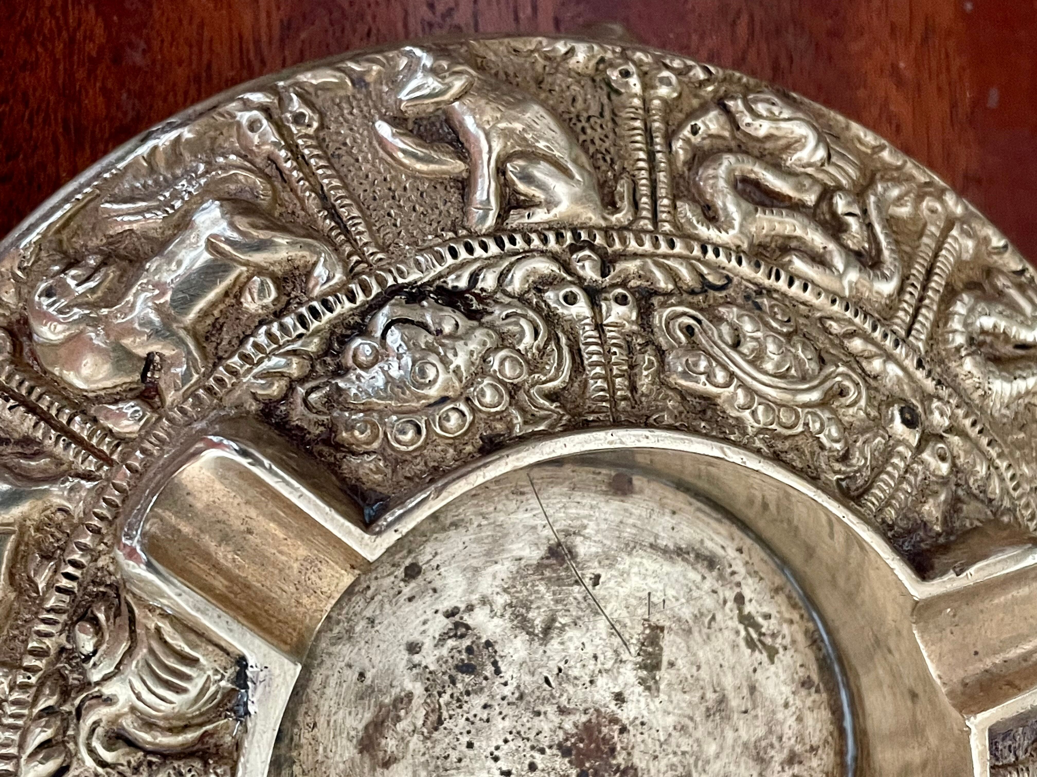 Ashtray in gilded bronze circa 1900