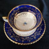 10 cups batch with porcelain saucers from Bavaria D-RW Weissenstadt