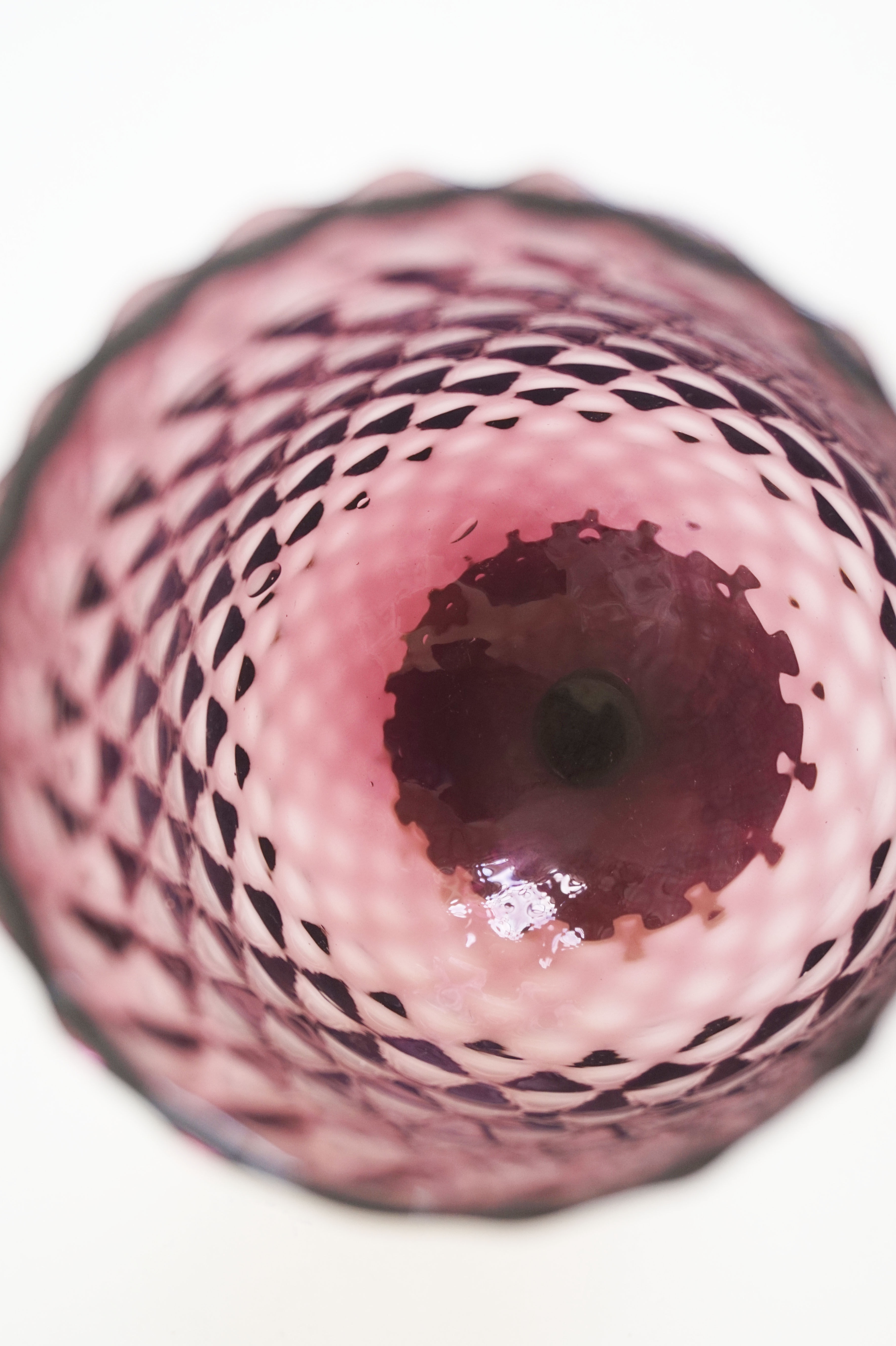 Italian vase Empoli purple 1950