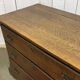 Late 19th century English oak chest of drawers