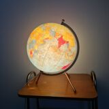 Luminous globe Taride 1960- glass world map