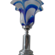 Vintage blue glass lamp Mazzega