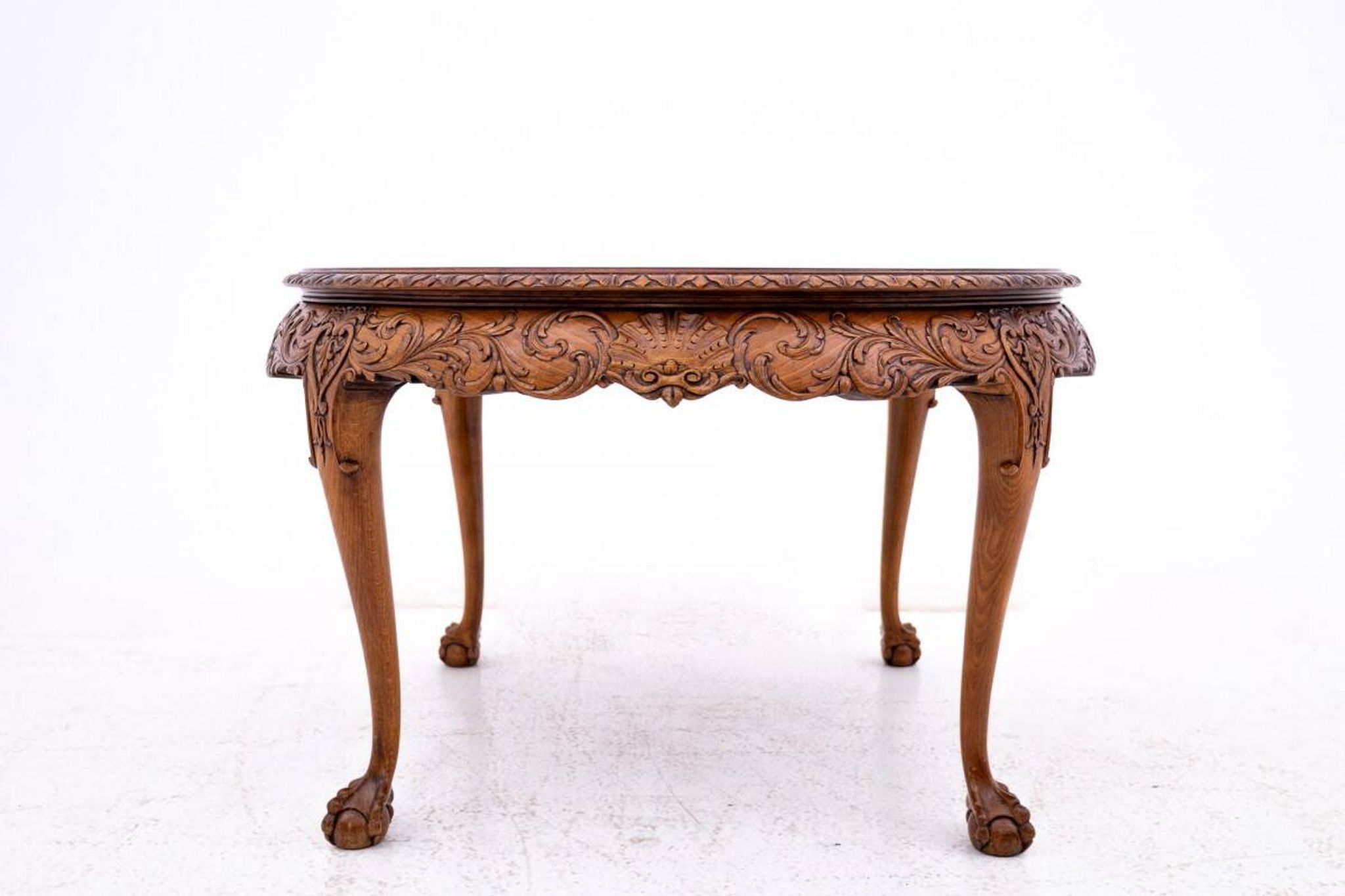Antique, carved table, Western Europe, around 1910.